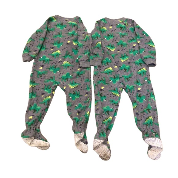 Child Of Mine by Carter’s- Two Fleece Footed Pajamas Size 24 Months - Picture 2 of 6